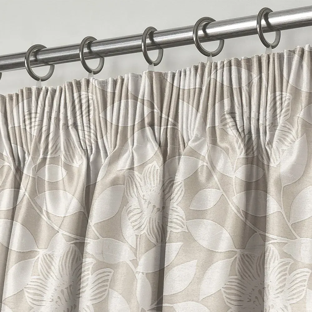 Serena Tape Top Curtains - Cream, Polyester