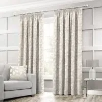 Serena Tape Top Curtains - Cream, Polyester