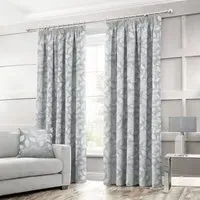 Serena Tape Top Curtains - Silver, Polyester