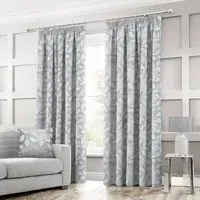 Serena Tape Top Curtains - Silver, Polyester