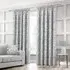 Serena Tape Top Curtains - Silver, Polyester