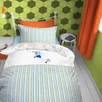 Soccer Star Single Duvet Set - Blue