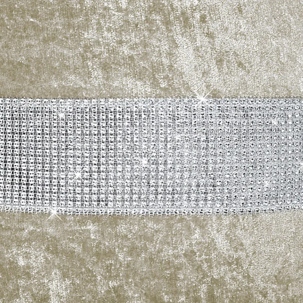 Topaz Crushed Velvet Filled Cushion 2 Pack - Cream