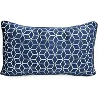 Vera Filled Boudoir Cushion - Navy