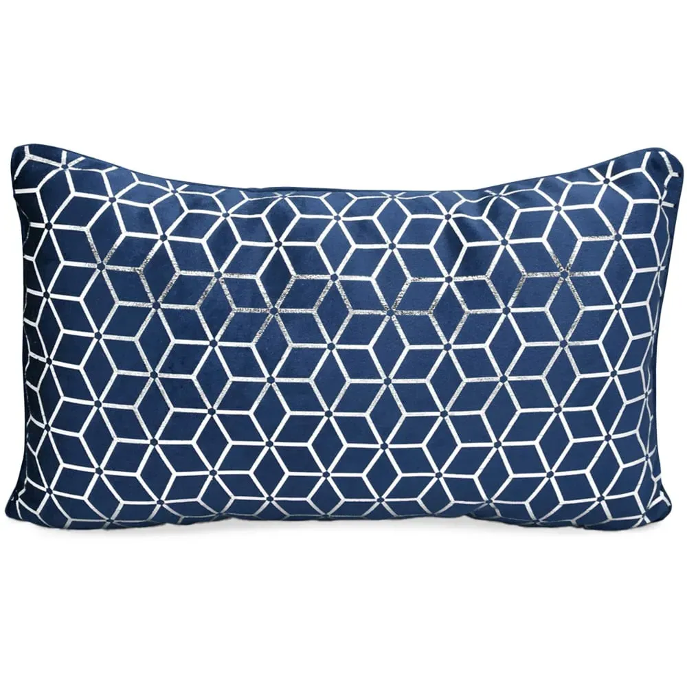 Vera Filled Boudoir Cushion - Navy image
