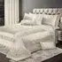 Vera King Size Bedspread - Cream