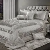 Vera King Size Bedspread - Grey