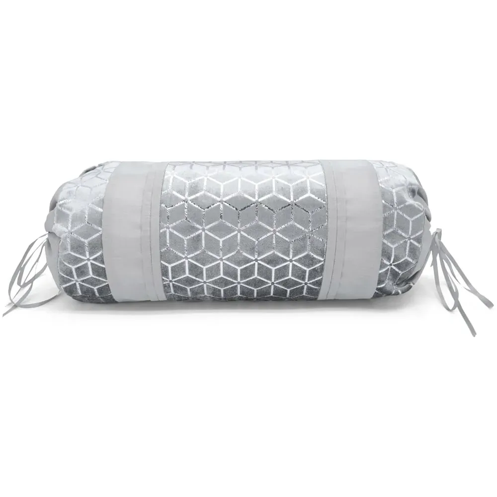 Vera Neckroll Cushion - Silver