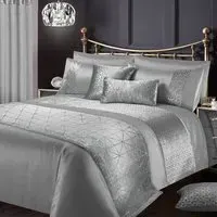 Vera Single Duvet Set - Grey