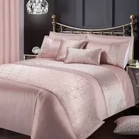 Vera Single Duvet Set - Pink, Velvet