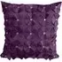 Vogue Diamante Filled Cushion 2 Pack - Aubergine, Faux Silk