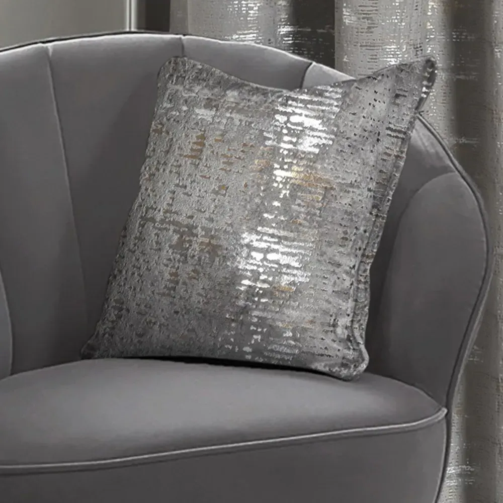 Warwick Square Filled Cushion 2 Pack - Silver