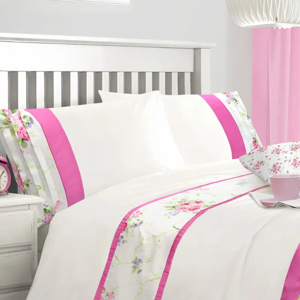 Yvette King Size Duvet Set - White