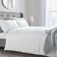 Zenith King Size Tufted Duvet Set - White