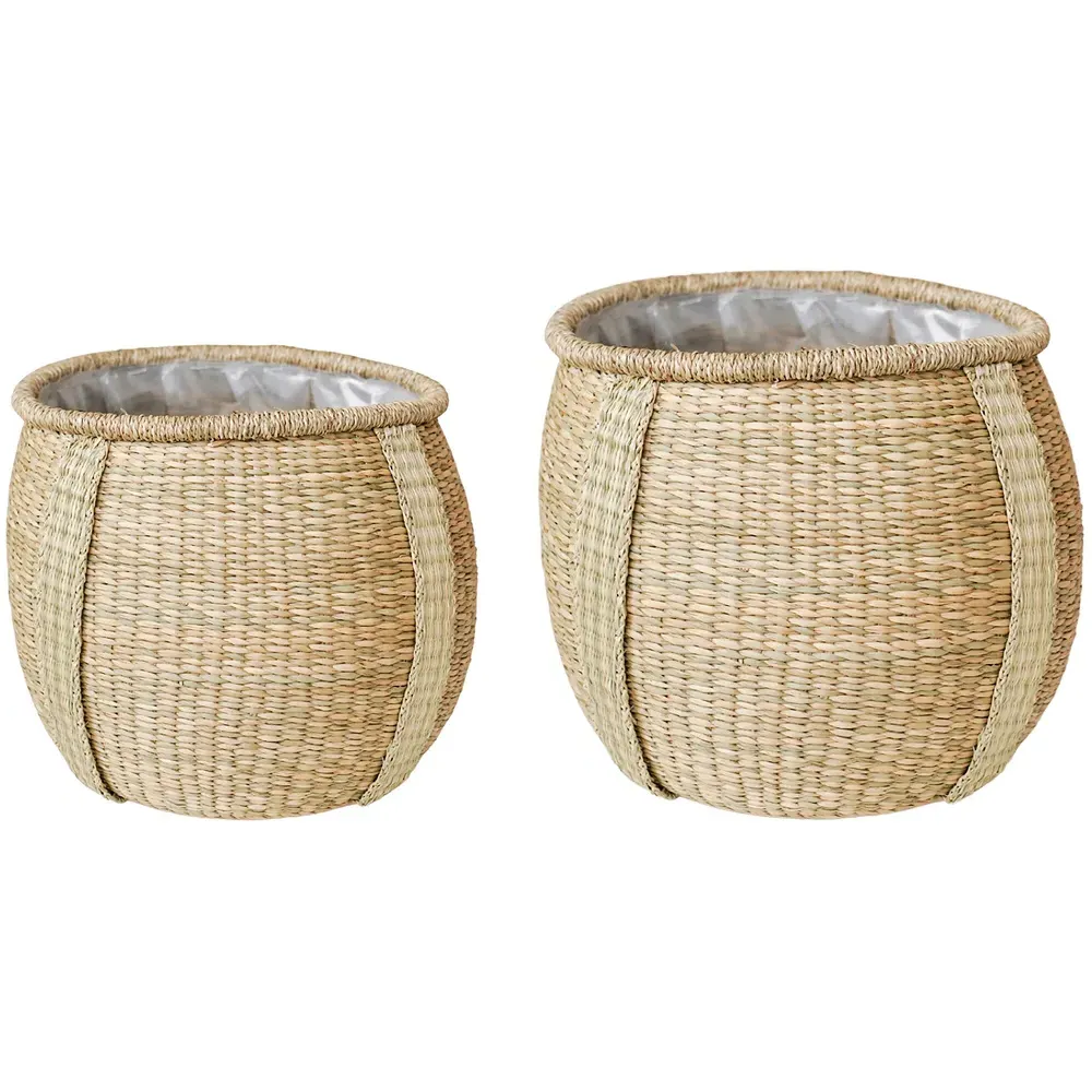 Pando Seagrass Basket 2 Pack - Natural image
