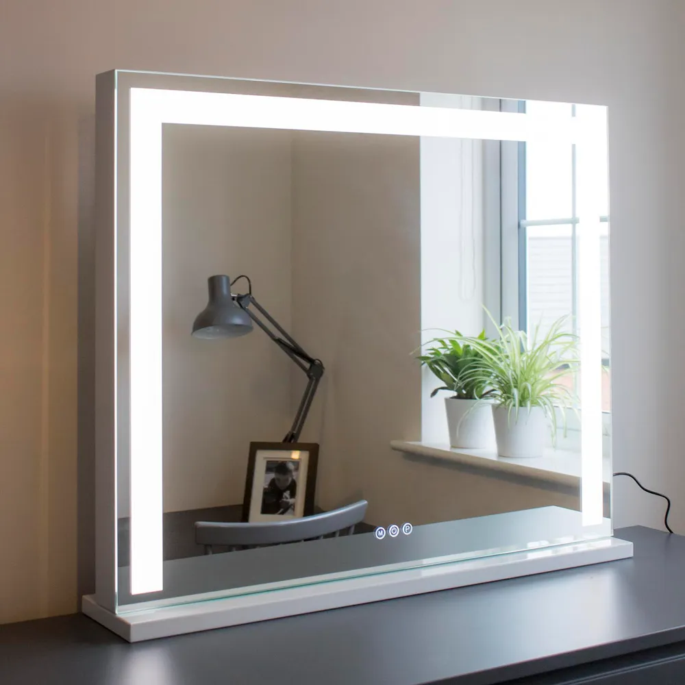 Greta Hollywood Vanity Mirror with LED Strip - White