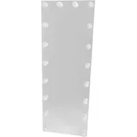 Hollywood Large Floor Mirror with LED Lighting - White