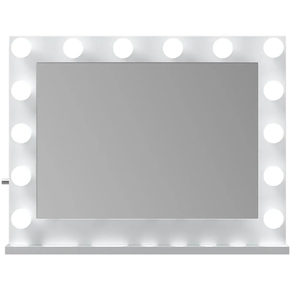 Marilyn Hollywood Vanity Mirror with 14 LED Bulbs - White