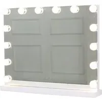 Sophia Hollywood Vanity Mirror with 15 LED Bulbs - White