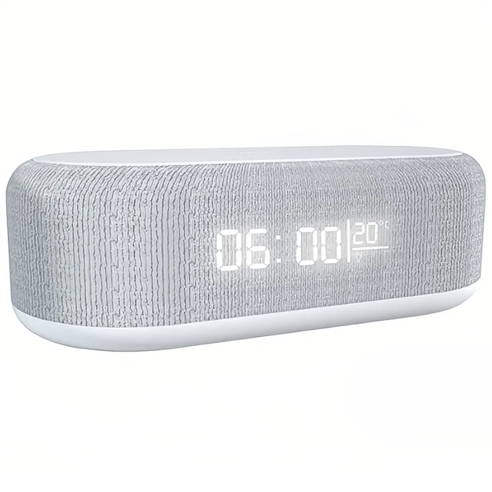 3 in 1 Charging Clock Light - White