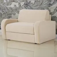 Deco Snuggler Sofa Bed with e-Sprung Mattress - Cream, Twill