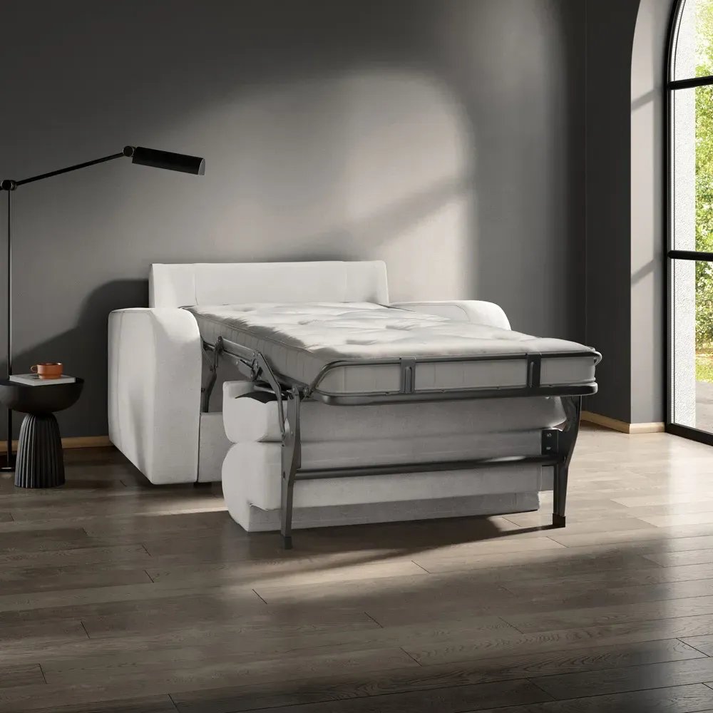 Deco Snuggler Sofa Bed with e-Sprung Mattress - Green, Twill