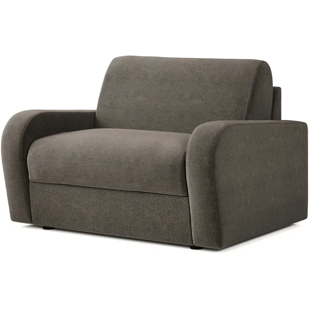 Deco Snuggler Sofa Bed with e-Sprung Mattress - Grey, Twill