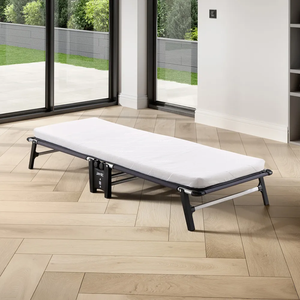 HE70 Single Hideaway Folding Bed with e-Fibre Mattress - Black