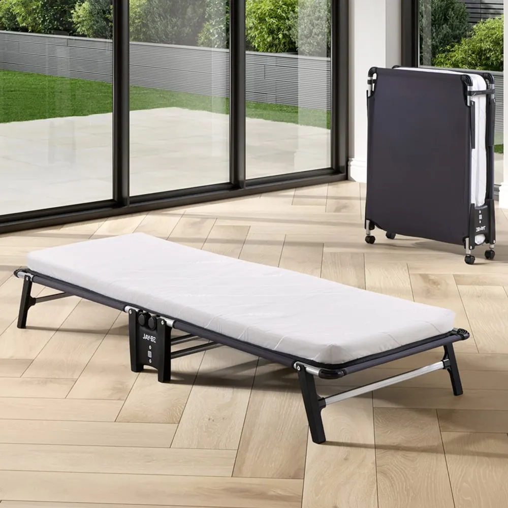 HE70 Single Hideaway Folding Bed with e-Fibre Mattress - Black