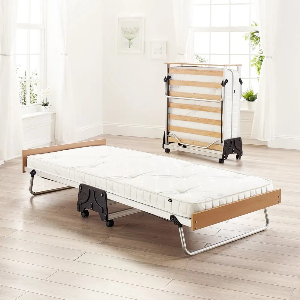 J-Bed Single Folding Bed with Mattress - Silver image