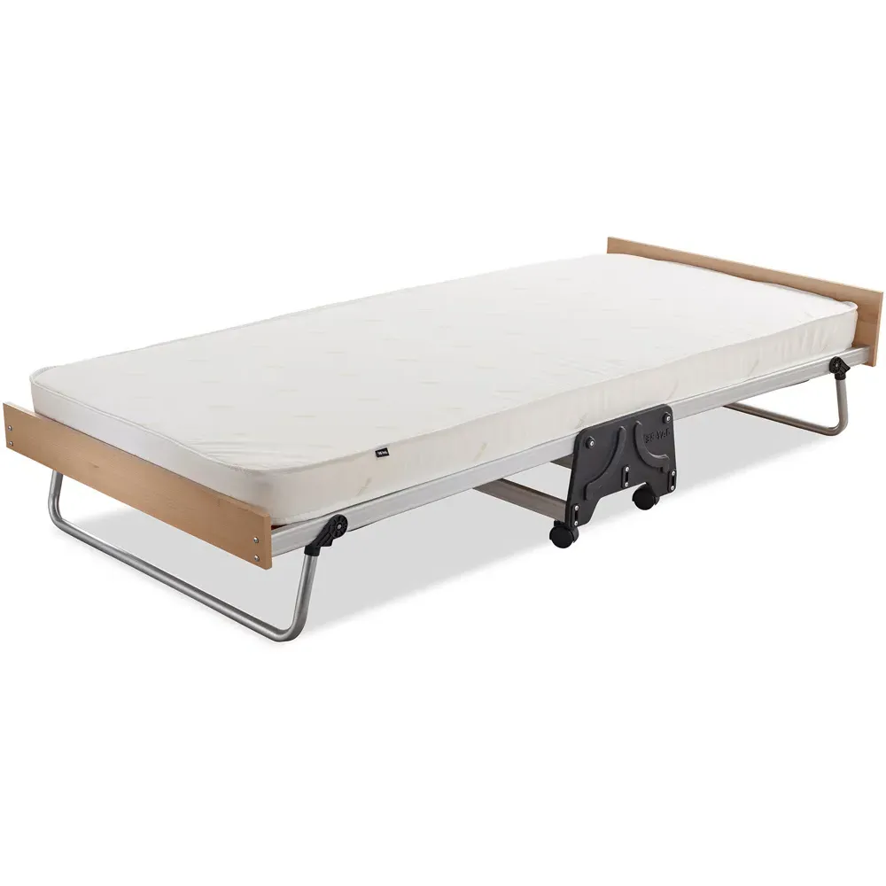 J-Bed Single Folding Bed with Performance e-Fibre Mattress - Silver