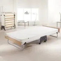 J-Bed Single Folding Bed with Performance e-Fibre Mattress - Silver