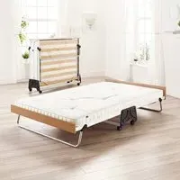 J-Bed Small Double Folding Bed with Mattress - Silver