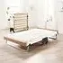 J-Bed Small Double Folding Bed with Mattress - Silver