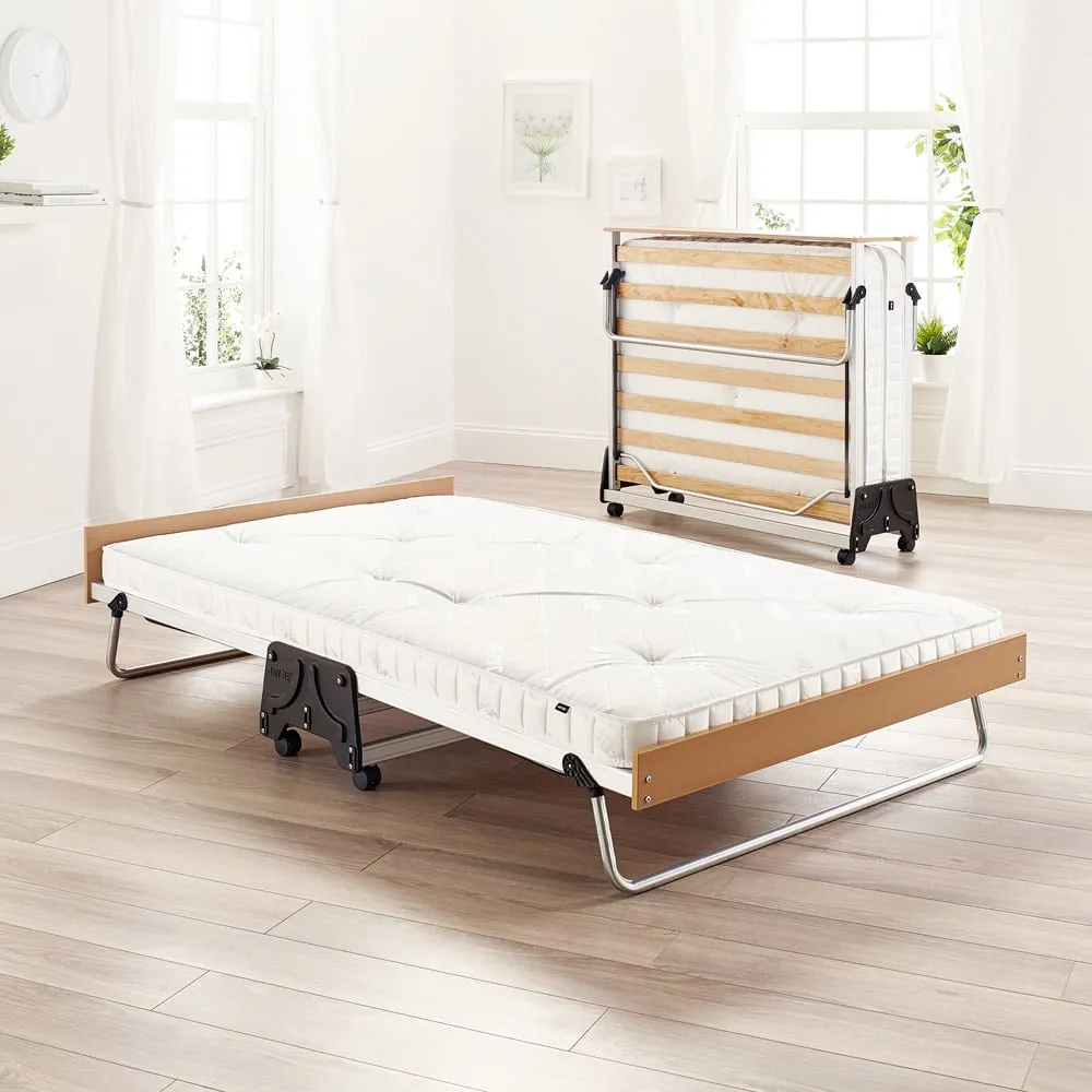 J-Bed Small Double Folding Bed with Mattress - Silver
