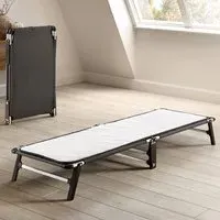 LE59 Single Lite Folding Bed with e-Fibre Insulator Pad - Black