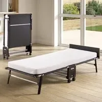 RM80 Single Rollaway Folding Bed with Memory Mattress - Black