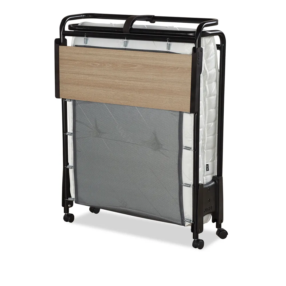 Single Revolution Folding Bed with Micro e-Pocket Mattress - Black