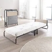 Single Revolution Folding Bed with Micro e-Pocket Mattress - Black