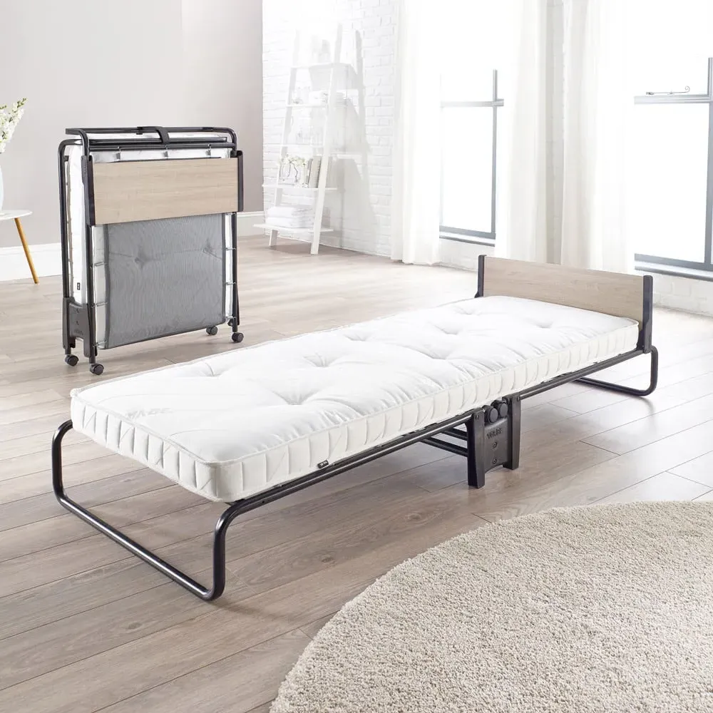 Single Revolution Folding Bed with Micro e-Pocket Mattress - Black image