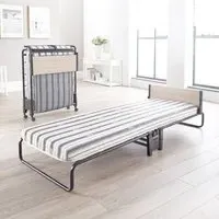 Single Revolution Folding Bed with Rebound Mattress - Black