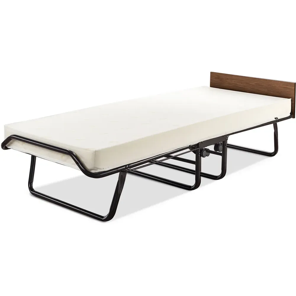 Single Visitor Contract Automatic Folding Bed with Mattress - Black