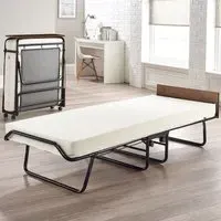 Single Visitor Contract Automatic Folding Bed with Mattress - Black