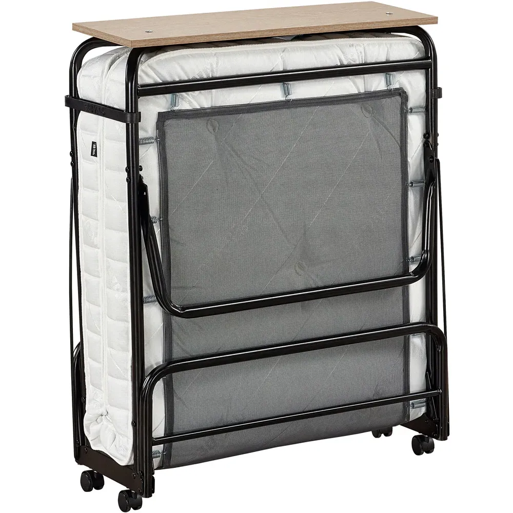 Supreme Single Automatic Folding Bed with Mattress - Black