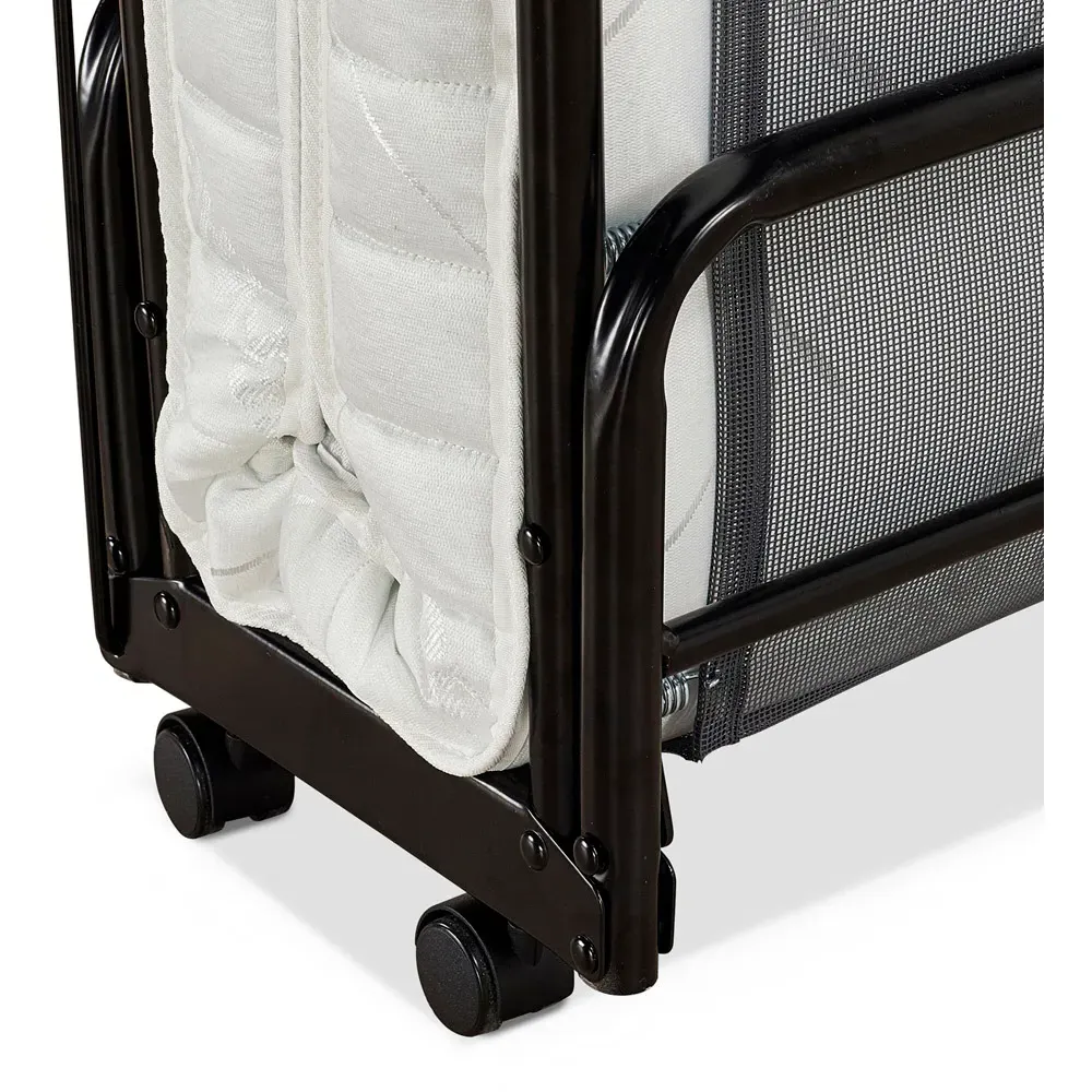 Supreme Small Double Automatic Folding Bed with Mattress - Black