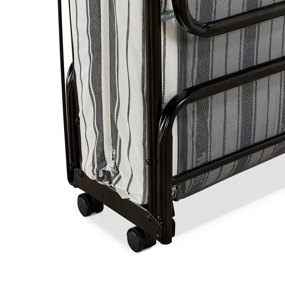 Supreme Small Double Automatic Folding Bed with Mattress - Black