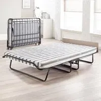 Supreme Small Double Automatic Folding Bed with Mattress - Black