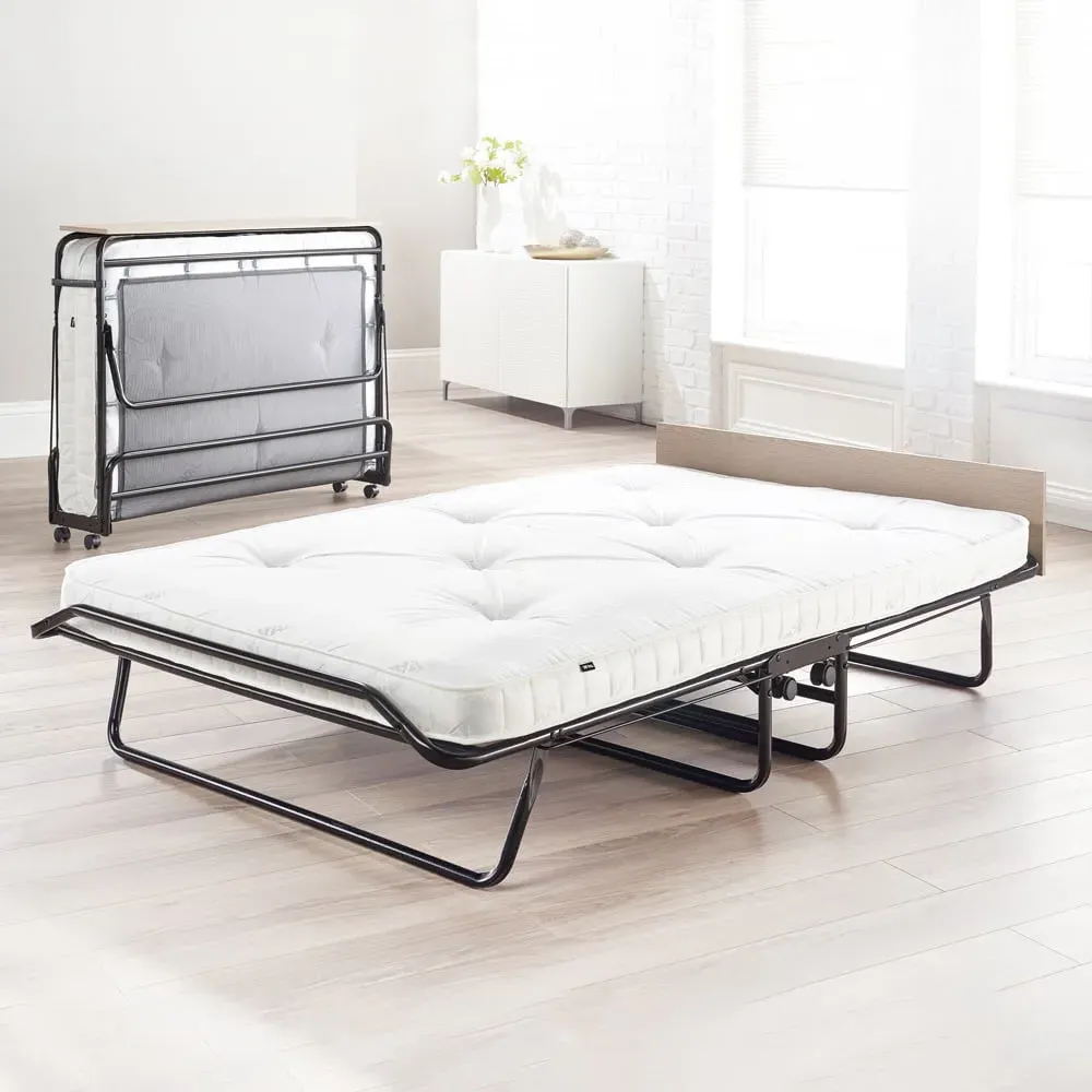 Supreme Small Double Automatic Folding Bed with Mattress - Black