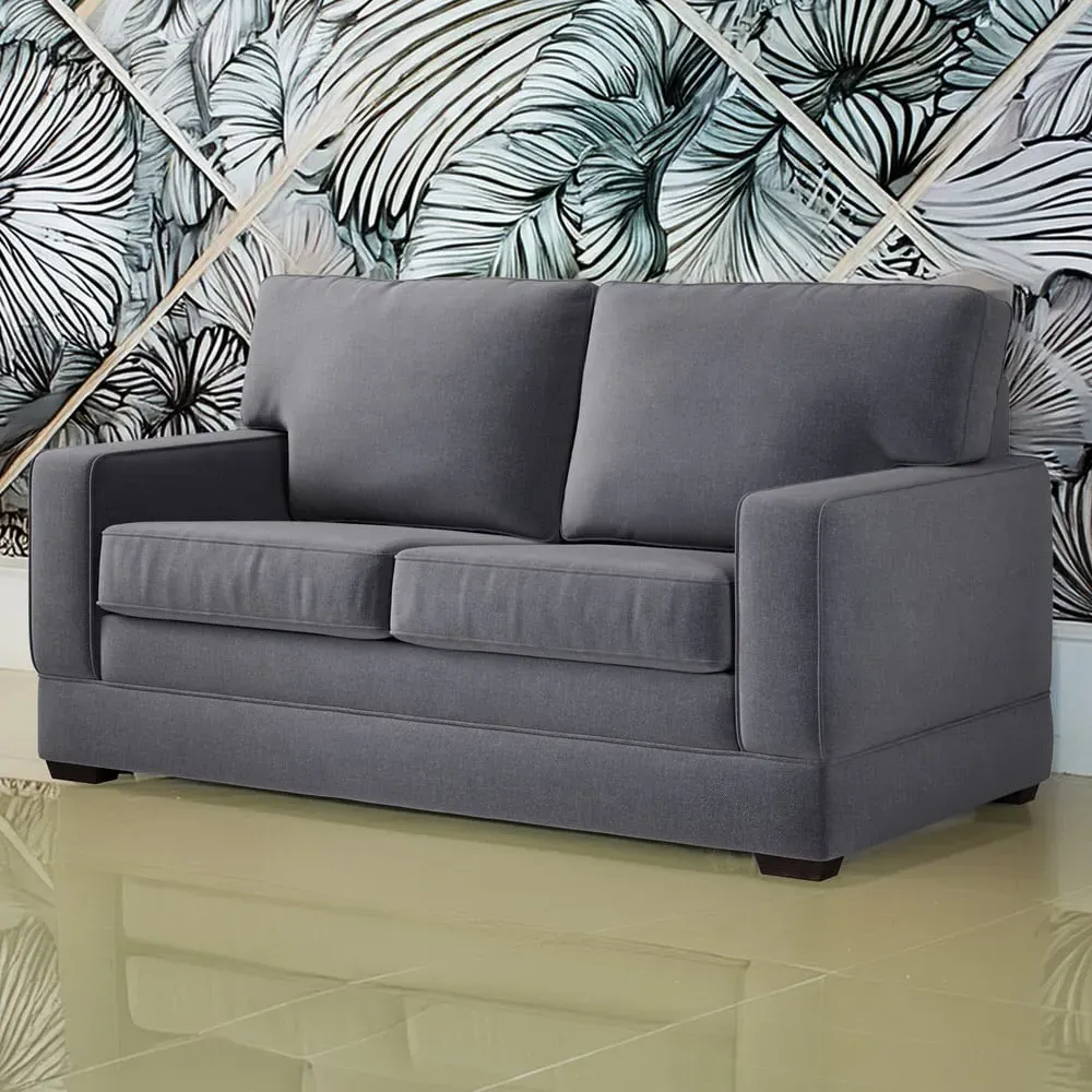 Urban 2-Seater Sofa Bed with e-Pocket Mattress - Admiral, Linen image