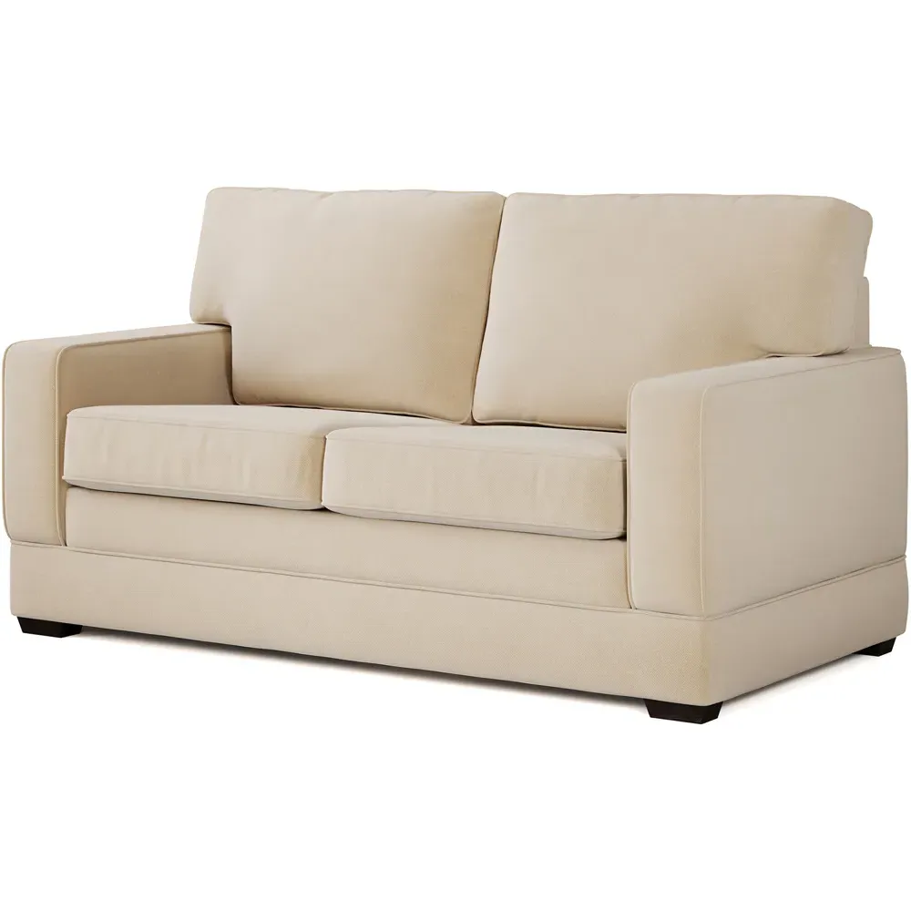 Urban 2-Seater Sofa Bed with e-Pocket Mattress - Cream, Linen